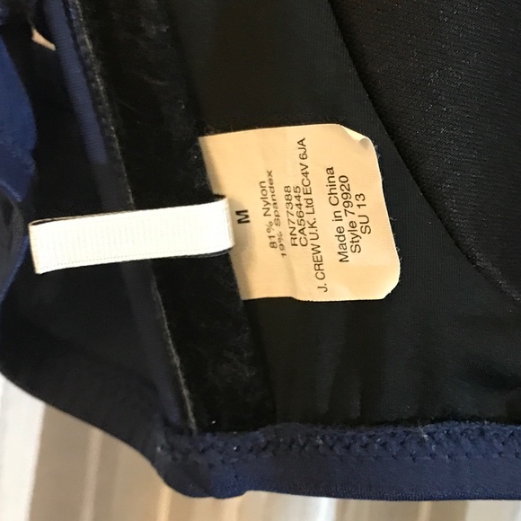 J Crew Navy Blue Bikini Top Medium - Picture 4 of 4